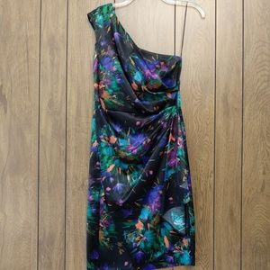 London Times Size 10 One Shoulder Flower Dress
